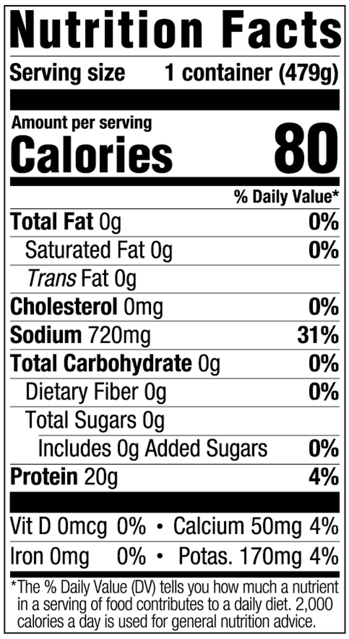 Nutritional Facts